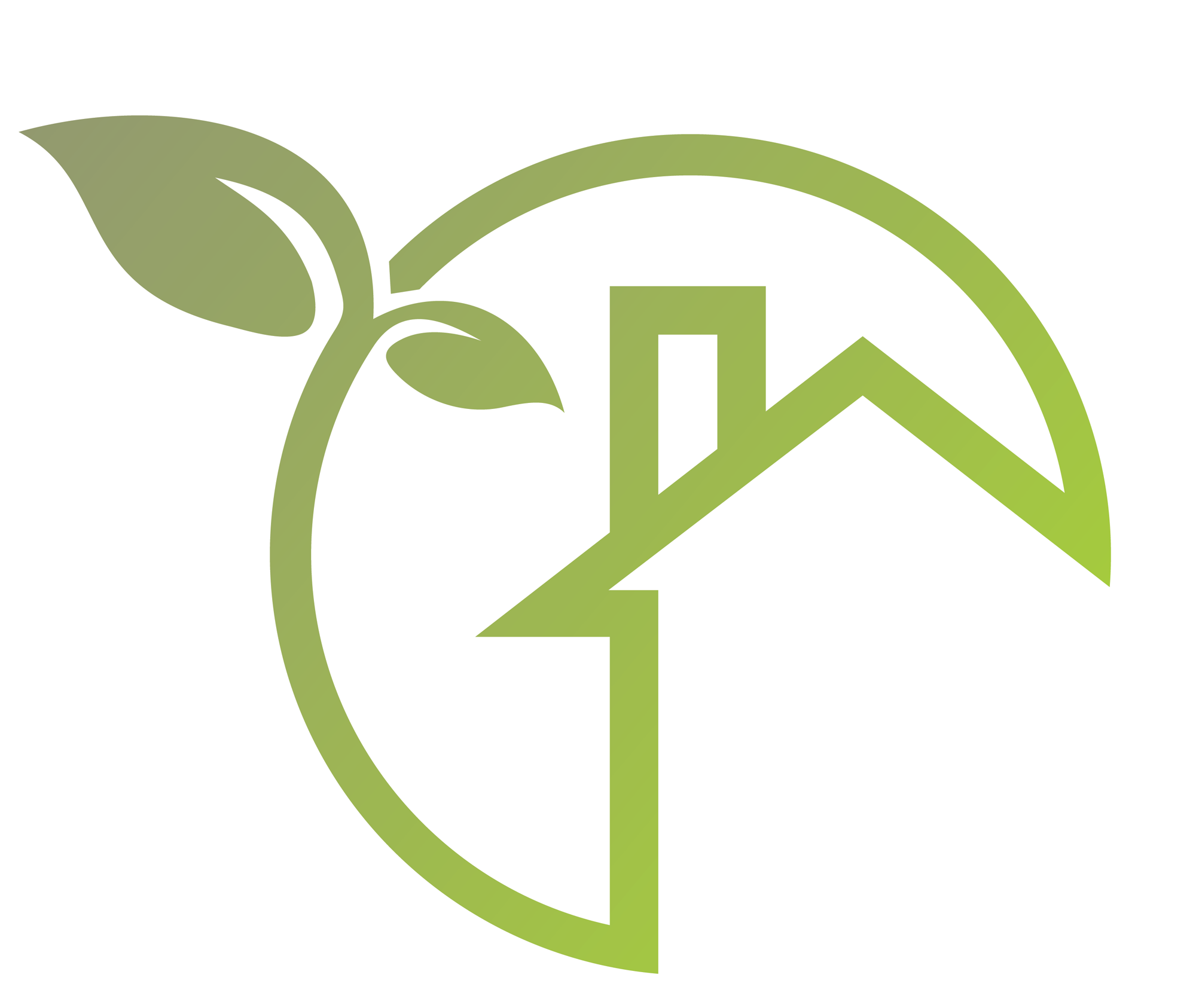 Green home symbol indicating BioHeat in use.